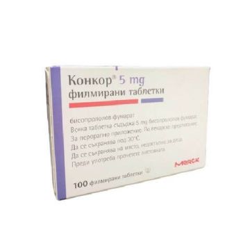 Конкор 5 мг х 100 таблетки Merck
