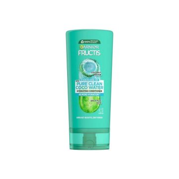 Garnier Fructis Hydra Pure Coconut Water Укрепващ балсам за коса с кокосова вода за мазни корени и сухи краища 200 мл