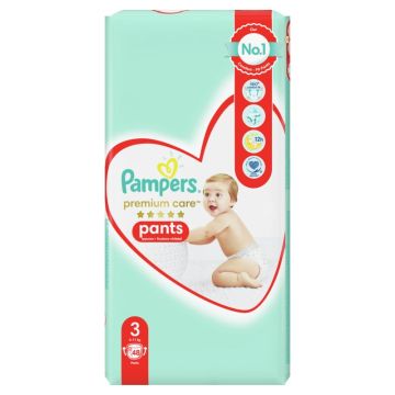 Пелени - гащички Pampers Premium Care Pants Размер 3 48 бр