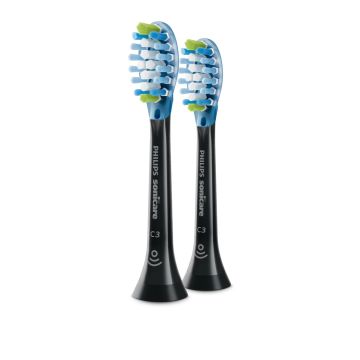 Стандартни глави за звукова четка за зъби Philips Sonicare C3 Premium Plaque Defence HX9042/33 х2 бр