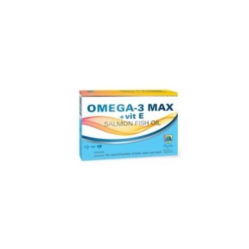 Omega-3 Max + Vit E За сърдечно-съдовата и нервна система х 30 капсули Magnalabs
