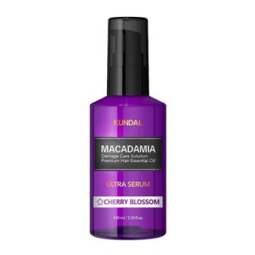 Kundal Macadamia Ultra Serum Cherry Blossom Серум за коса с макадамия и аромат череша 100 мл