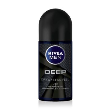 Nivea Men Deep Дезодорант рол-он против изпотяване за мъже 50 мл