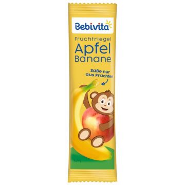 Bebivita Плодов бар ябълка и банан 12М+ 25 г