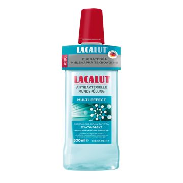 Lacalut Multi-Effect Мицеларна вода за уста за цялостна защита 500 мл