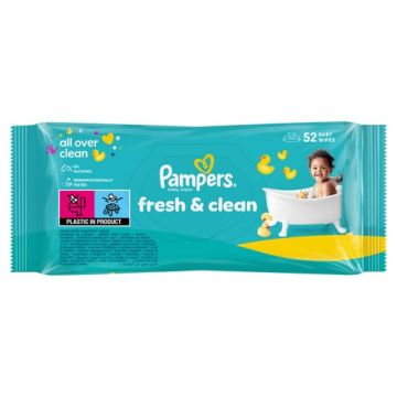 Pampers Fresh & Clean Бебешки мокри кърпички 80 бр