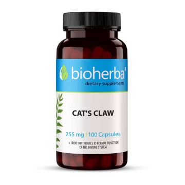 Bioherba Котешки нокът екстракт 255 мг х 100 капсули