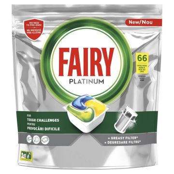 Fairy Platinum All in One Капсули за съдомиялна машина 66 броя  