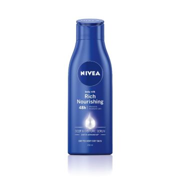 Nivea Rich Nourishing Подхранващо мляко за тяло за суха и много суха кожа 250 мл