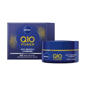 Nivea Q10 Power Нощен крем за лице против бръчки 50 мл
