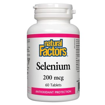 Natural Factors Selenium Селен антиоксидант 200 мкг х 60 таблетки