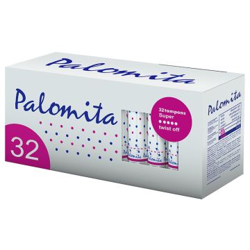 Palomita Super Twist Off Дамски тампони Размер Супер 32 бр