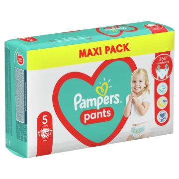 Пелени - гащички Pampers Pants Размер 5 Junior 42 бр