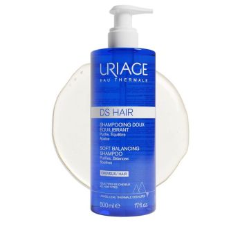 Uriage DS Hair Soft Balancing Почистващ и балансиращ шампоан за коса 500 мл