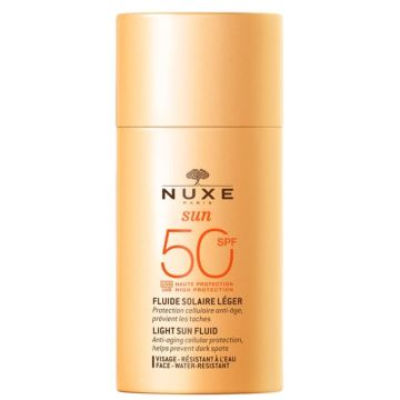 Nuxe Sun Слънцезащитен лек флуид за нормална към комбинирана кожа SPF50 50 мл