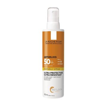La Roche-Posay Anthelios Слънцезащитен незабележим спрей за лице и тяло SPF50+ 200 мл