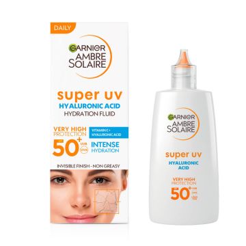 Garnier Ambre Solaire Sensitive Слънцезащитен флуид за лице SPF50+ 40 мл