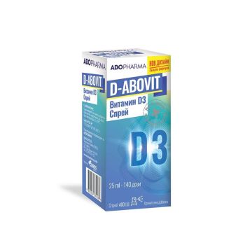 AboPharma Д-Абовит Витамин Д3 Спрей 400 I.U. 140 дози 25 мл