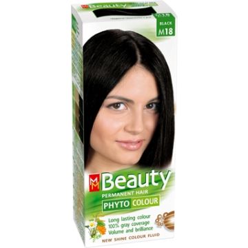 MM Beauty Phyto Colour Трайна фито боя за коса, М18 Черен