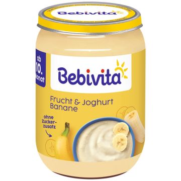 Bebivita Био пюре дует йогурт банан 10М+ 190 г