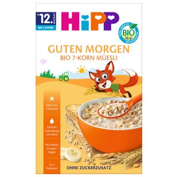 HiPP Bio 7-Korn Muesli Био мюсли 7 зърнени култури 12М+ 200 г