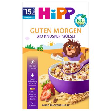HiPP BIO Knusper Muesli Био хрупкаво мюсли 15М+ 200 г