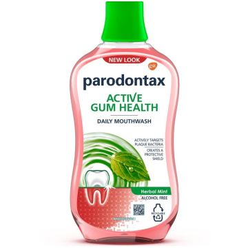 Parodontax Daily Gum Care Herbal Twist Eжедневна вода за уста за здрави венци и зъби 500 мл 