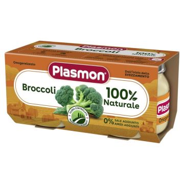Plasmon Пюре от броколи за деца 6М+ 80 гр 2 бр