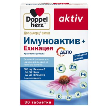 Doppelherz Допелхерц актив Имуноактив + Ехинацея х 30 таблетки