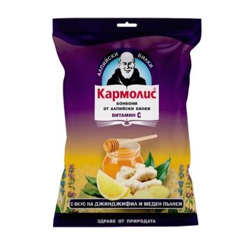 Кармолис Бонбони с джинджифил, мед, витамин С и билки 75 г