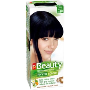 MM Beauty Phyto Colour Трайна фито боя за коса, М19 Синьо-черен