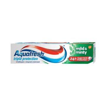 Aquafresh Triple Protection Mild & Minty Паста за зъби зелена 75 мл
