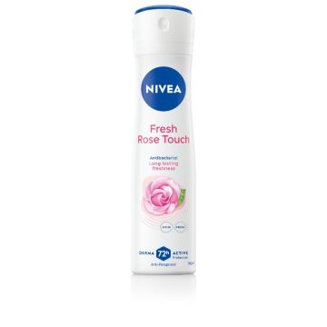 Nivea Fresh Rose Touch Дезодорант спрей против изпотяване за жени 150 мл