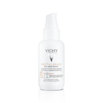 Vichy Capital Soleil UV-Age Слънцезащитен противостареещ флуид SPF50+ 40 мл