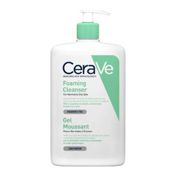 CeraVe Почистващa гел-пяна за лице и тяло за нормалнa до мазна кожа 976 мл