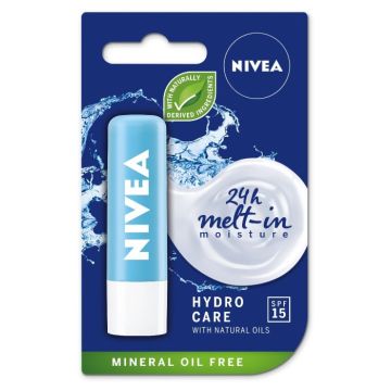 Nivea Hydro Care Балсам за устни SPF15 4.8 гр