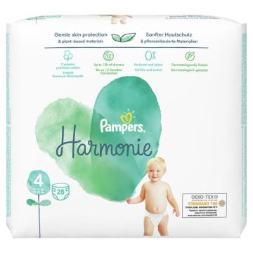 Пелени Pampers Harmonie Размер 4 Maxi 28 бр