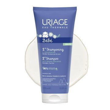 Uriage Bebe 1er Нежен шампоан без сапун за бебета и деца с органичен еделвайс 200 мл