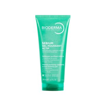 Bioderma Sebium Actif Измиващ гел за мазна и склонна към омазняване кожа 200 мл