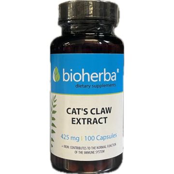 Bioherba Котешки нокът екстракт 425 мг х 100 капсули