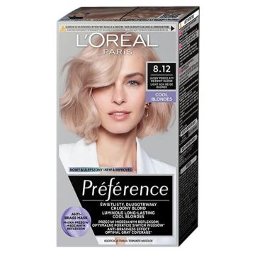 L’Oreal Preference Cool Blondes Трайна боя за коса в студени руси нюанси, 8.12 Alaska