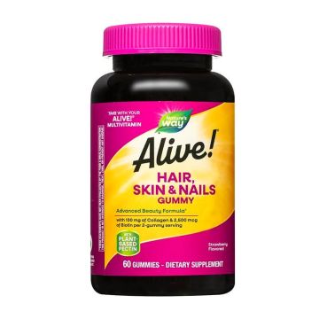 Nature’s Way Alive Коса, кожа и нокти с колаген и биотин х 60 желирани таблетки