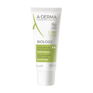A-Derma Biology Дерматологичен хидратиращ богат крем 40 мл