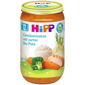 Hipp Био зеленчуково ризото с пуешко месо 12М+ 250 г