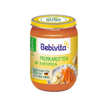 Bebivita Био пюре бейби моркови с картофи 5М+ 190 гр