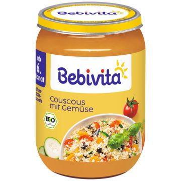 Bebivita Био пюре от кус-кус и зеленчуци 6М+ 190 г