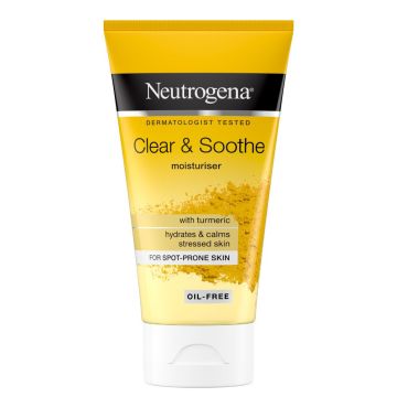 Neutrogena Clear & Soothe Успокояващ хидратант за лице с куркума 75 мл