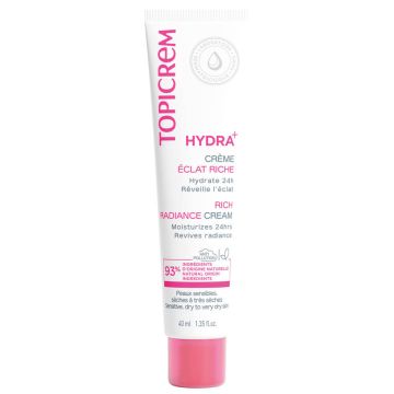 Topicrem HYDRA+ Rich Radiance Cream Хидра+ хидратиращ и подхранващ крем за лице 40 мл
