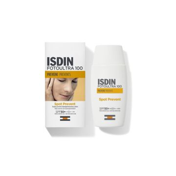 ISDIN FotoUltra 100 Слънцезащитен флуид против пигментни петна SPF50+ 50 мл