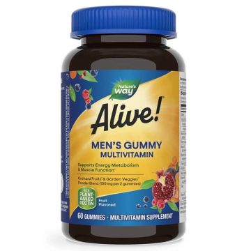 Nature's Way Alive Men's Gummy Multivitamin Mултивитамини за мъже х 60 желирани таблетки